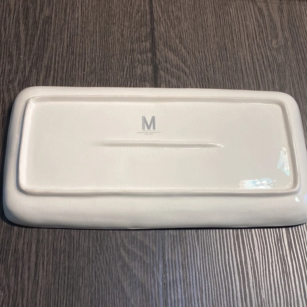 Magenta Serving Platter. Hers His Ours. Super cute! Lips and moustache.